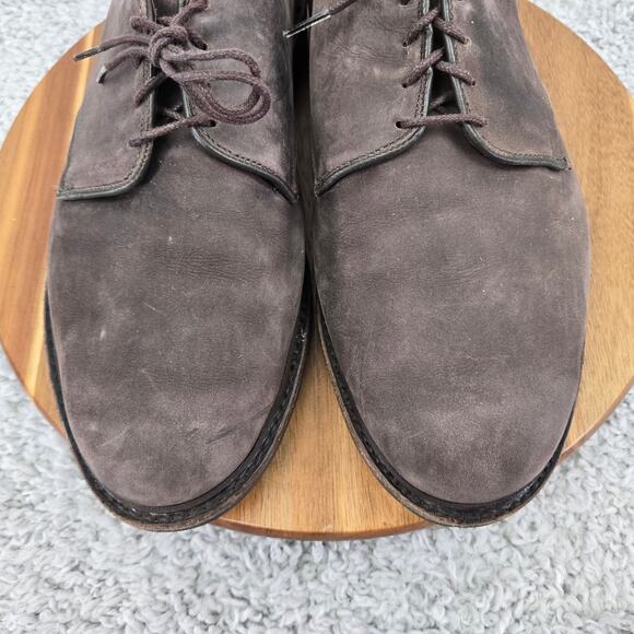 Allen Edmonds Mens 10.5 3E Wide Surrey Brown Nubuck Weatherproof Derby Oxford main image 7